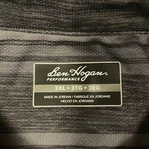 New w/o tags Hogan stripped multi color golf shirt.